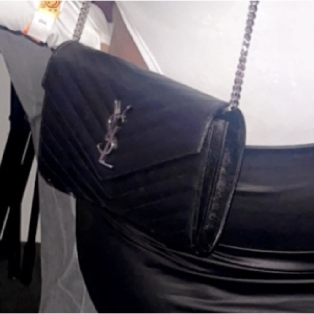 Yves Saint Laurent Black Quilted Crossbody Bag